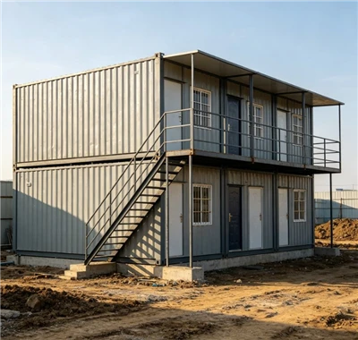 Prefabrik tekis paketli konteyner uyi